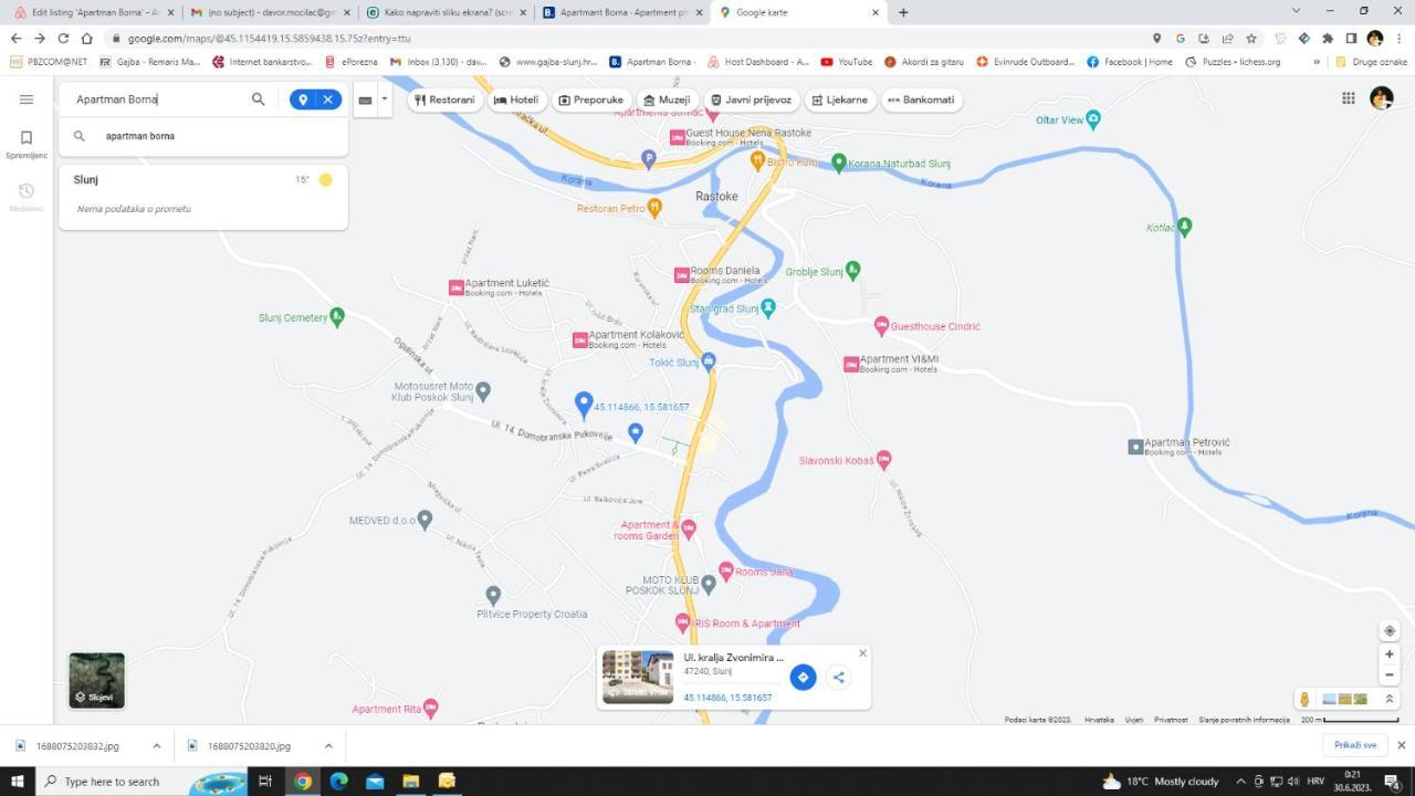 Apartmant Borna Slunj Dış mekan fotoğraf